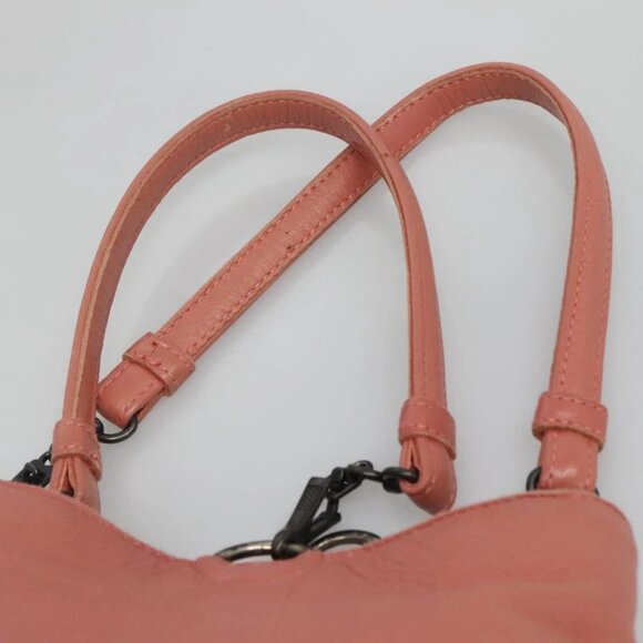 BOTTEGA VENETA INTRECCIATO Tote Bag Leather Pink 194900 Auth fm4370 - Picture 9 of 16